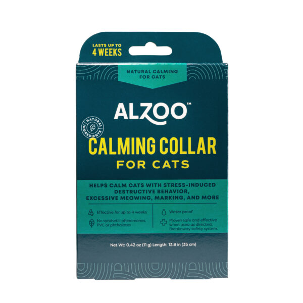 ALZOO™ Calming Collar for Cats infused with Nepeta Cataria for natural stress relief ALZOO™ Calming Collar for Cats infused with Nepeta Cataria for natural stress relief