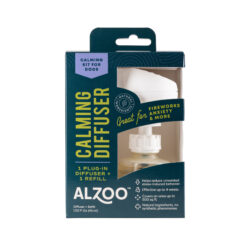 ALZOO™ Calming Diffuser Kit for Dogs with plug-in diffuser and plant-based refill for natural stress relief