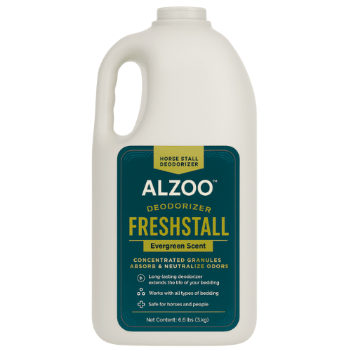 ALZOO™ Fresh Stall Deodorizer – 6.6 lbs plant-based granules with evergreen scent for safe and eco-friendly horse stall odor control