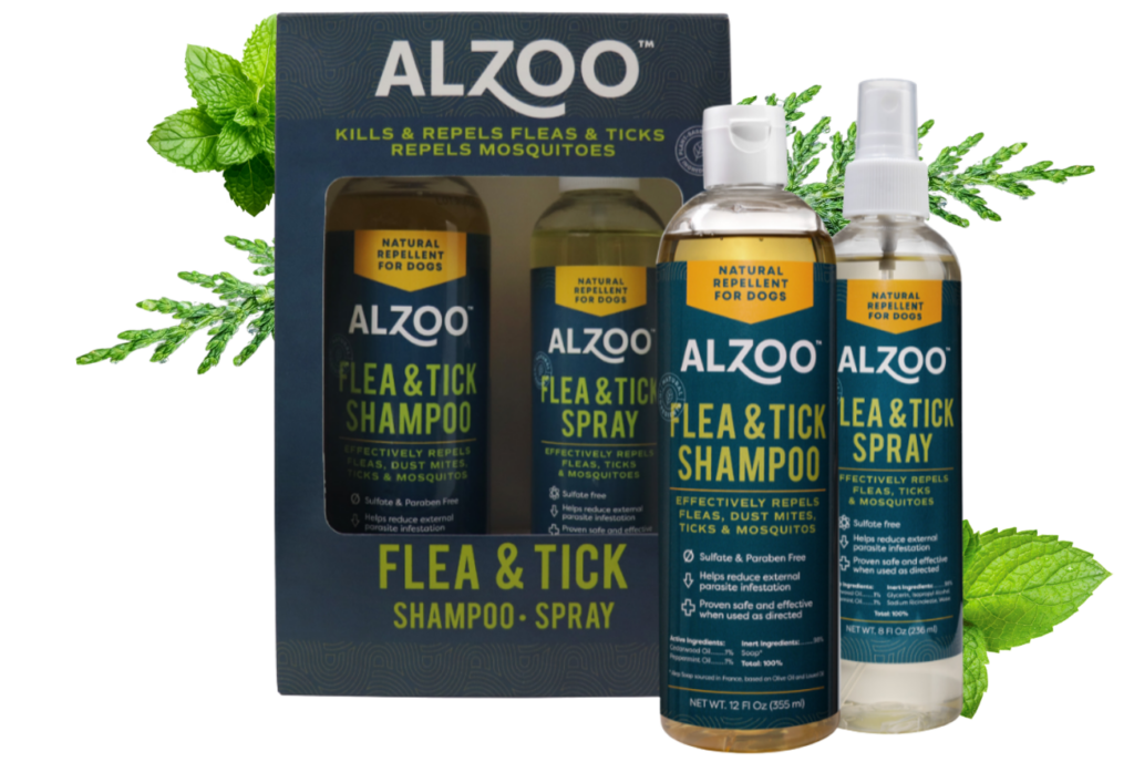 Flea & Tick: Shampoo and Spray Kit for Dogs