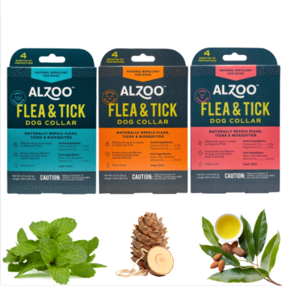 Natural Flea & Tick Dog Collar: Plant-Based, Waterproof Protection in Three Sizes