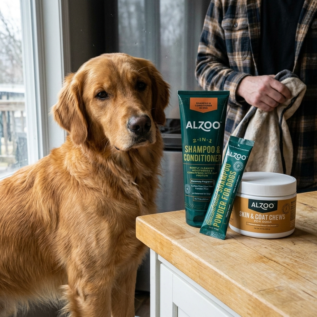 Coat conditioning dog products